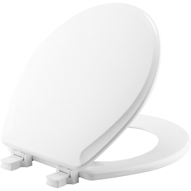 Mansfield Wood White Round Toilet Seat