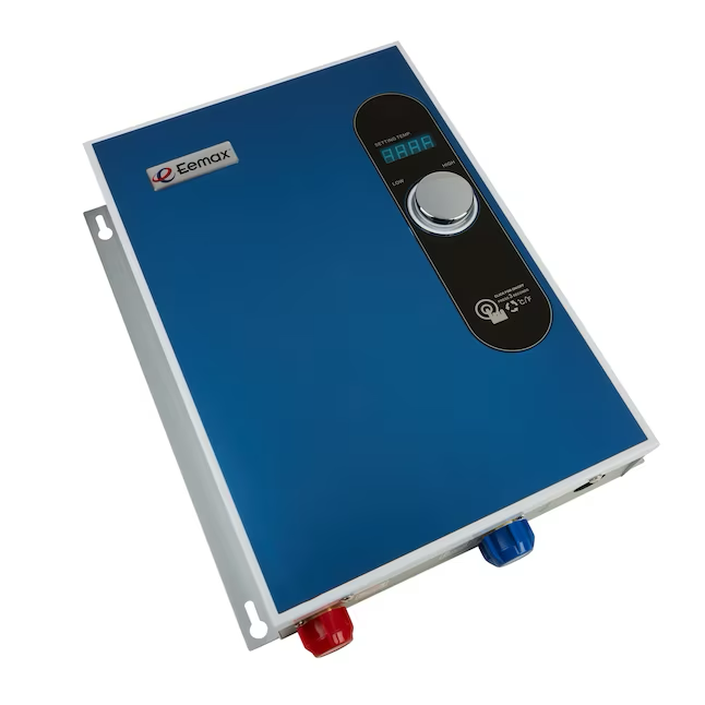 Calentador de agua eléctrico sin tanque Eemax de 240 voltios, 18 kW y 3,5 GPM 