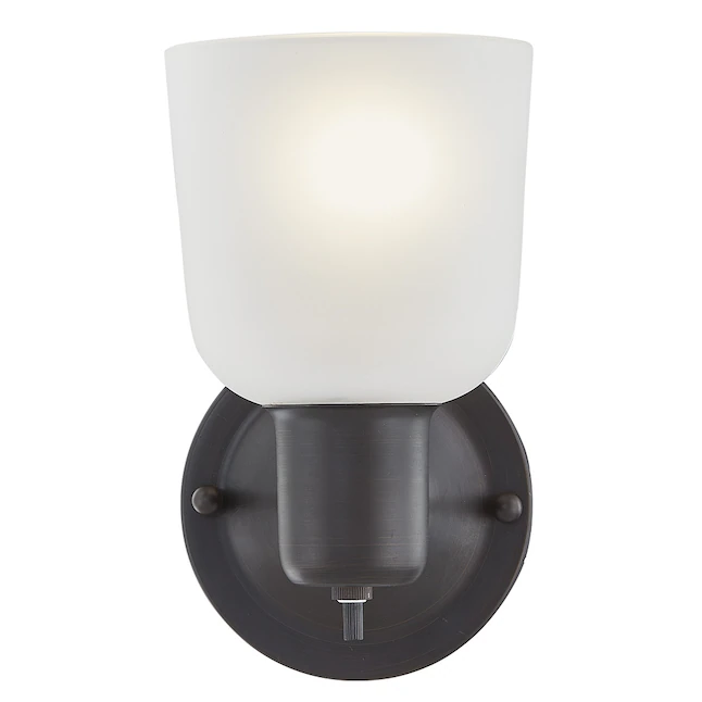 Project Source 4.52-in W 1-Light Oil-Rubbed Bronze Wall Sconce