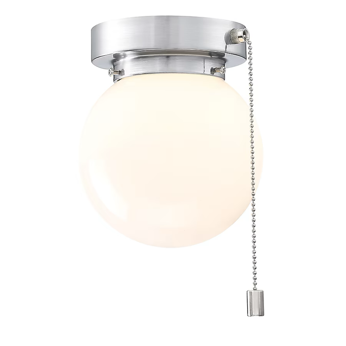 Project Source 1 -Light 5.78-in Brushed Nickel Flush Mount Light