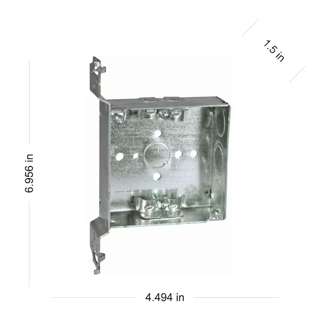 Hubbell RACO 1-Gang verzinkte Stahl-Elektro-Unterputzdose für Neuinstallationen