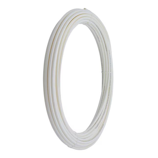SharkBite Tubería PEX-B blanca de 1/4 pulg. (3/8 pulg. DE) x 100 pies 