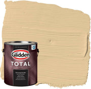 Glidden Total Exterior Paint & Primer Semi-Gloss, Faint Fawn