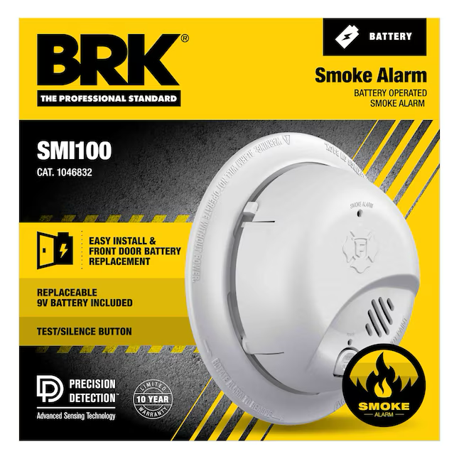 Detector de humo por ionización a batería First Alert BRK