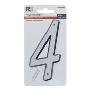 RELIABILT 4-in Reflective Silver Number