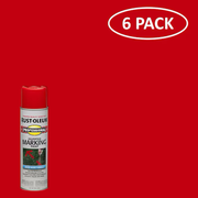 Rust-Oleum Professional, paquete de 6 pinturas para marcar a base de agua de alta visibilidad (lata en aerosol) 