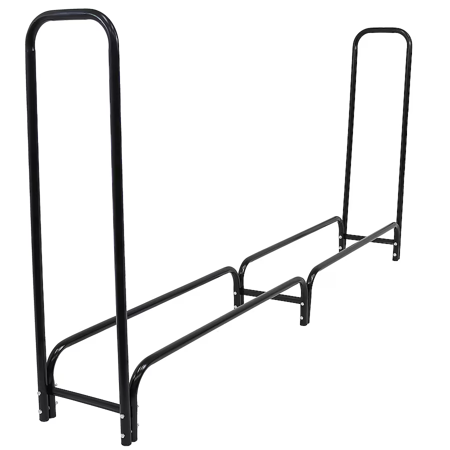 Soporte para leña de acero Sunnydaze Decor de 48 x 13.50 x 13.50 pulgadas (capacidad para una carga completa)