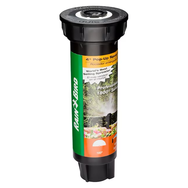 Aspersor con cabezal rociador emergente semicírculo profesional Rain Bird 1800 de 8 a 15 pies