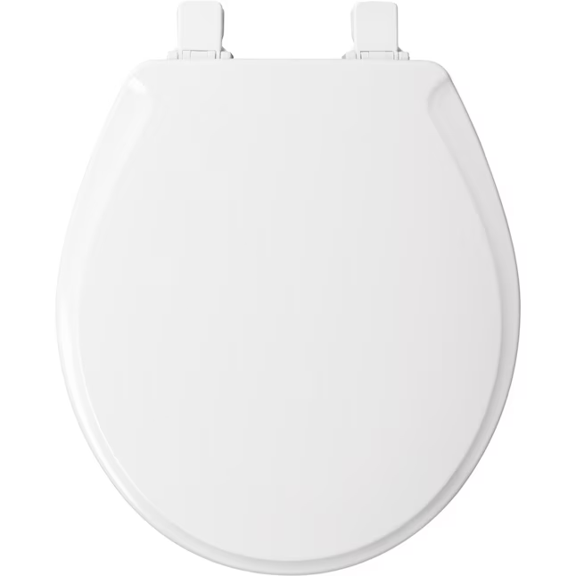 Mansfield Wood White Round Toilet Seat