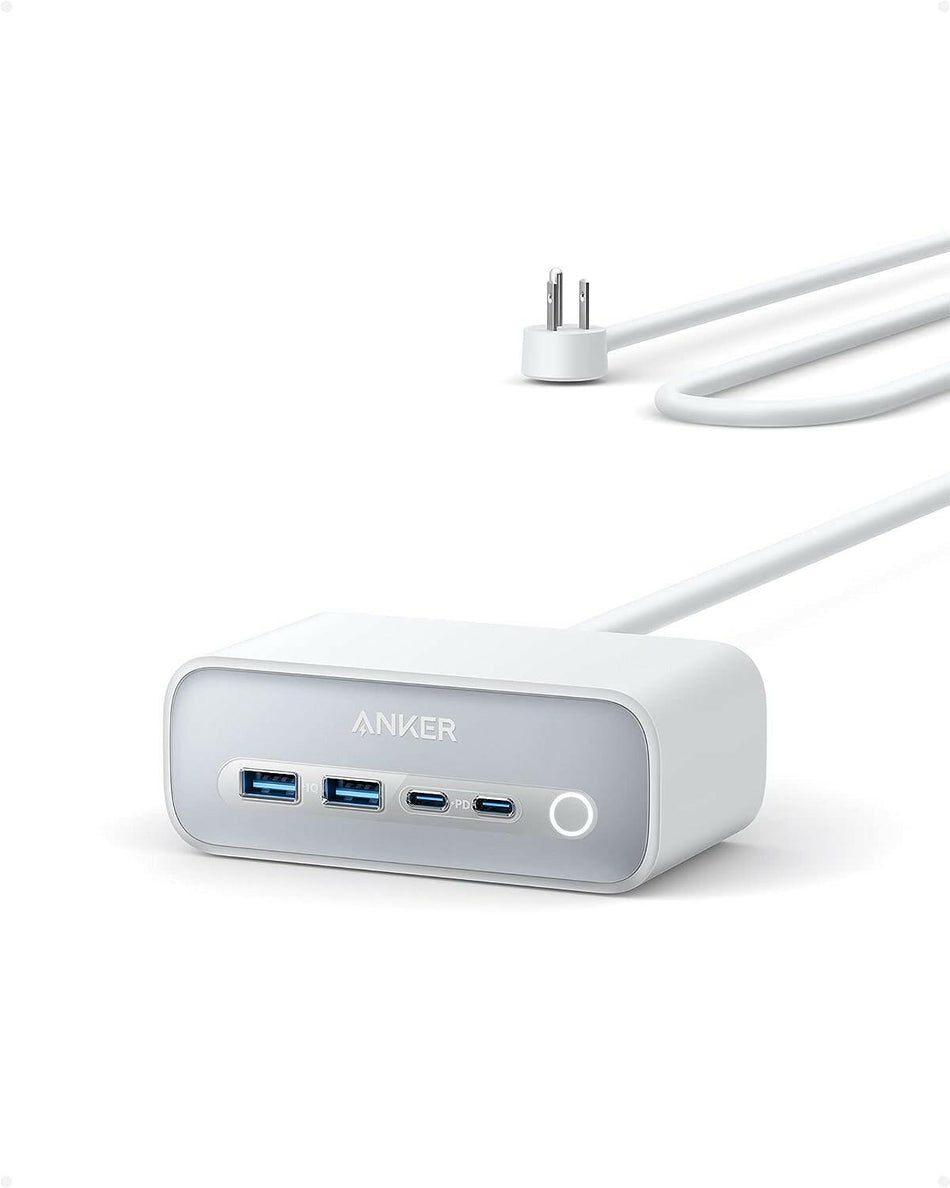 Anker 525 Ladestation, 7-in-1-USB-C-Steckdosenleiste (Aurora White) 