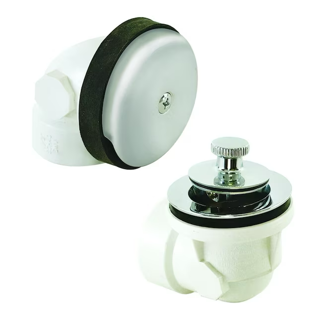 Drenaje de bloqueo de pie cromado Eastman de 1,5 pulgadas con PVC