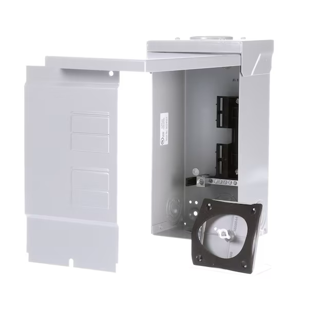 Centro de carga de orejeta principal para exteriores Siemens EQ, 125 amperios, 4 espacios, 8 circuitos