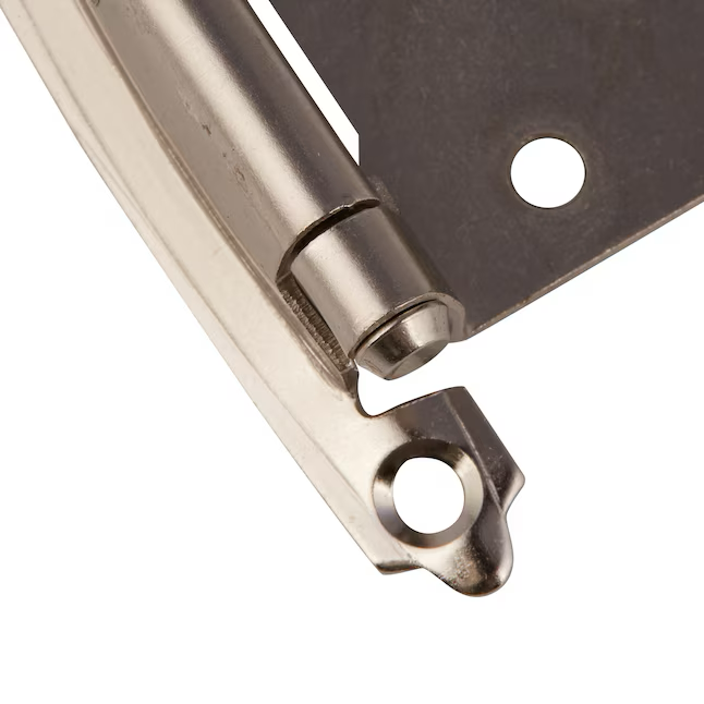 RELIABILT 200-Grad verstellbare Overlay-Oberfläche, selbstschließendes Schrankscharnier aus satiniertem Nickel, 5 Paar (10 Stück)