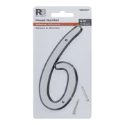 RELIABILT 4-in Reflective Silver Number