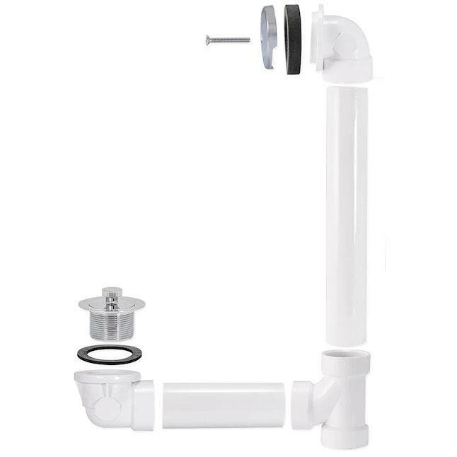 Eastman Lift and Lock One-Hole Bath Waste – Schedule 40 PVC with Chrome Trim