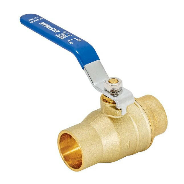 Eastman Válvula de bola de puerto completo para servicio pesado de sudor de 1 pulg.