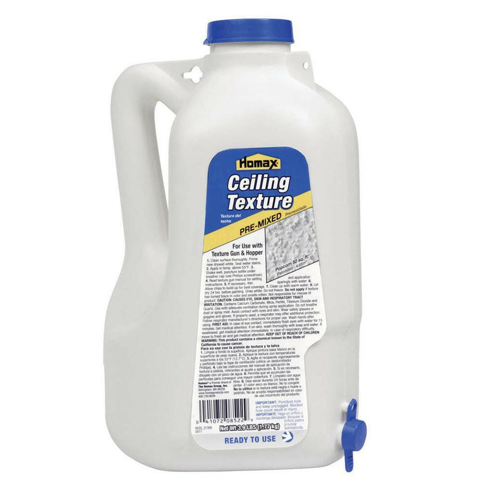 Homax Pre Mixed Popcorn Ceiling Texture, 2.2-Liter