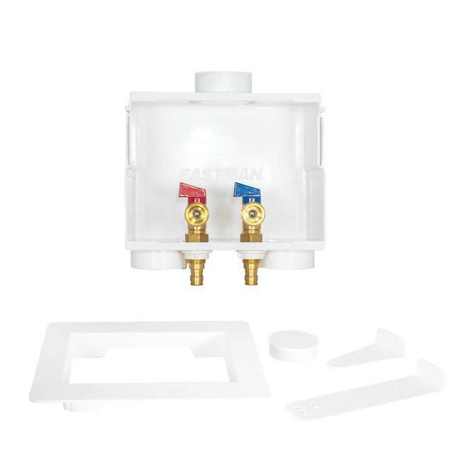 Eastman Dual Drain Lavadora Caja de salida - 1/2 pulg. Expansión PEX
