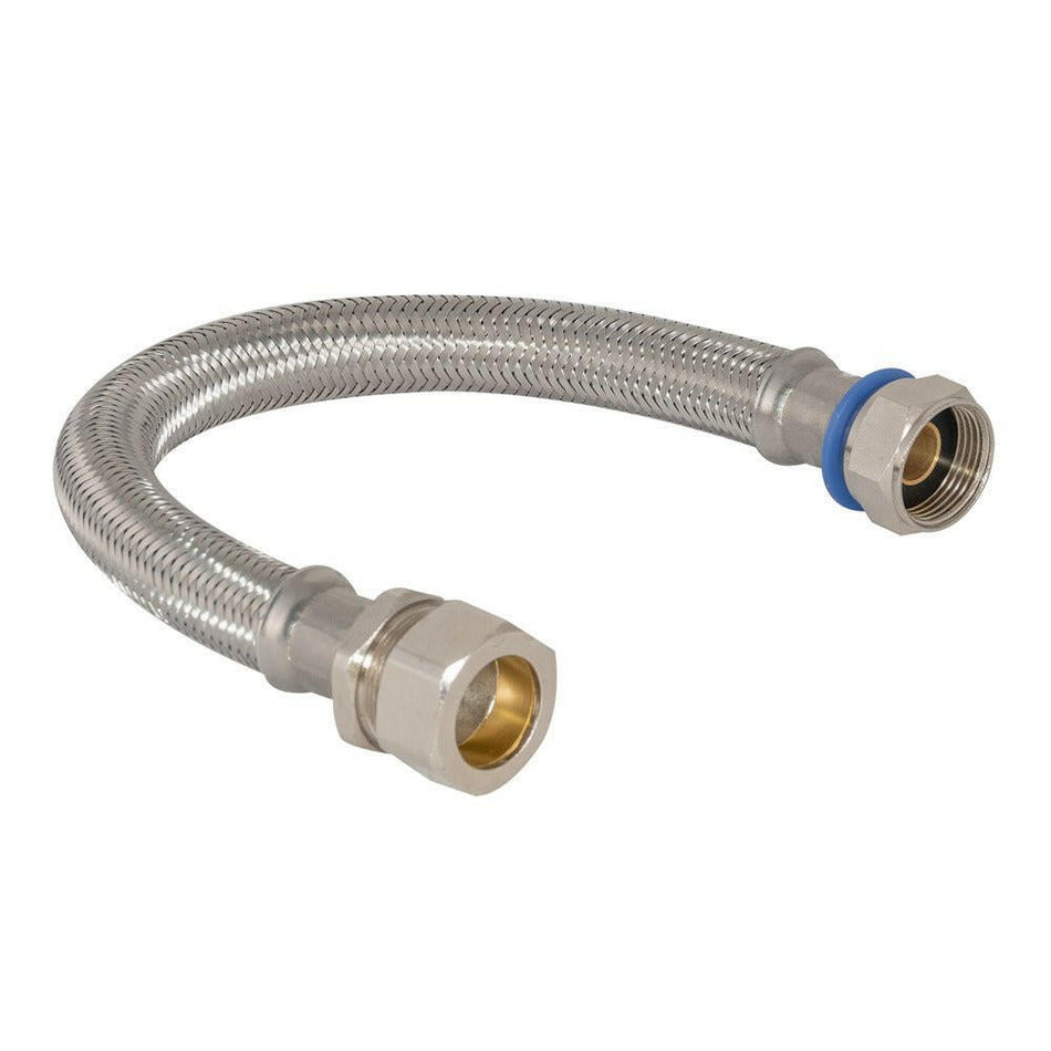 Eastman 18 Zoll geflochtener Warmwasserbereiter-Anschluss – 3/4 Zoll FIP x 3/4 Zoll Komp