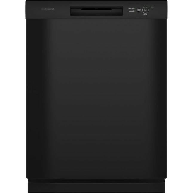 Hotpoint Front Control 24-in Built-In Dishwasher (Black)