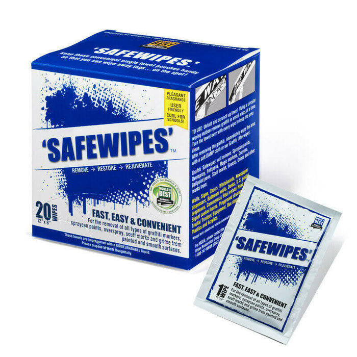 World's Best Safewipes Removedor de graffiti - Paquete de 20
