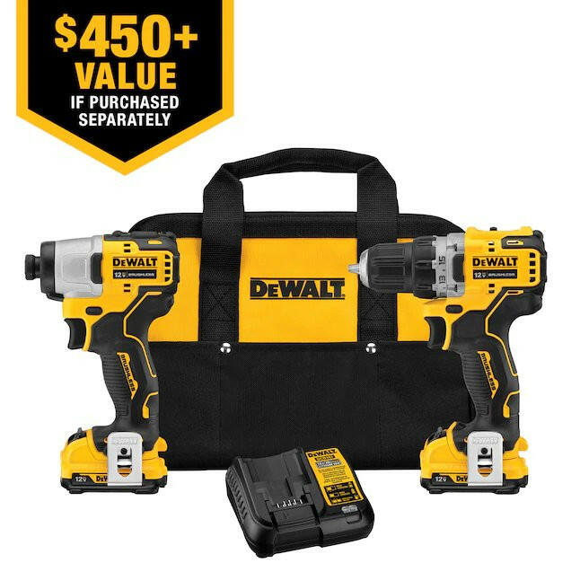 DeWalt  XTREME 2-Tool 12-Volt Max Brushless Power Tool Combo Kit with Soft Case (2-Batteries and charger Included)