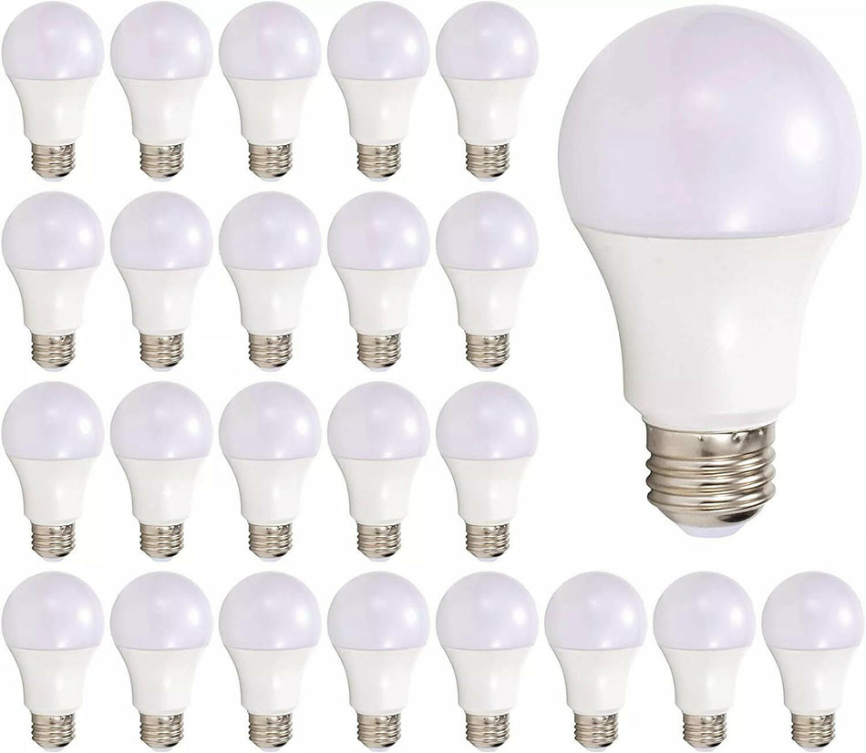 60-Watt Equivalence Non-Dimmable A19 LED Light Bulb in Daylight 5000K (24-Pack)