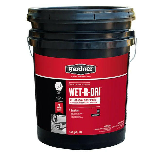 Sellador de techos de cemento Gardner Wet-R-Dri de 4,75 galones