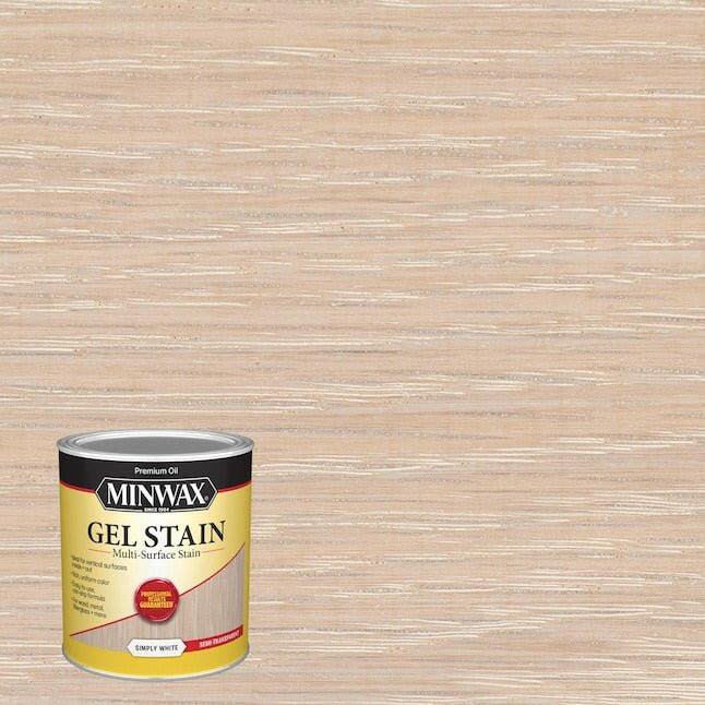 Minwax  Gel Stain Oil-Based Simply White Semi-Transparent Interior Stain (1-Quart)