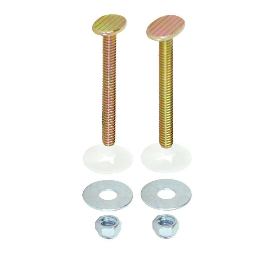 EZ-FLO WC-Schrankschrauben, vernickeltes Messing, 1/4 Zoll x 2-1/4 Zoll