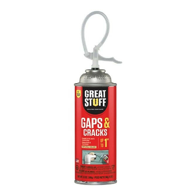 GREAT STUFF  Gaps and Cracks 12 oz Straw Indoor/Outdoor Spray Foam Insulation