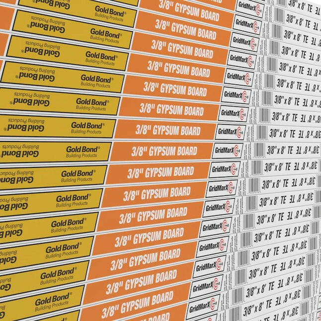 Panel de yeso estándar clásico Gold Bond de 3/8 pulg. x 4 pies x 8 pies