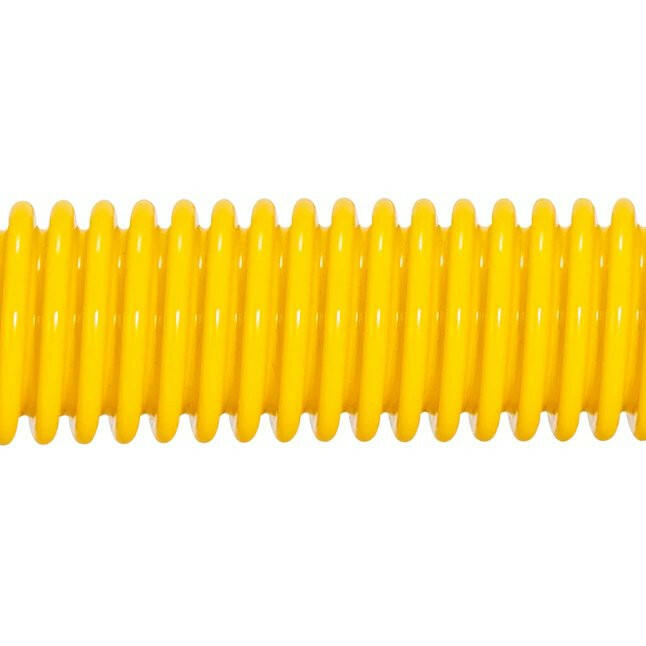 Conector de gas de acero inoxidable recubierto de epoxi amarillo Eastman de 1/2 ″ OD (36 "de longitud)