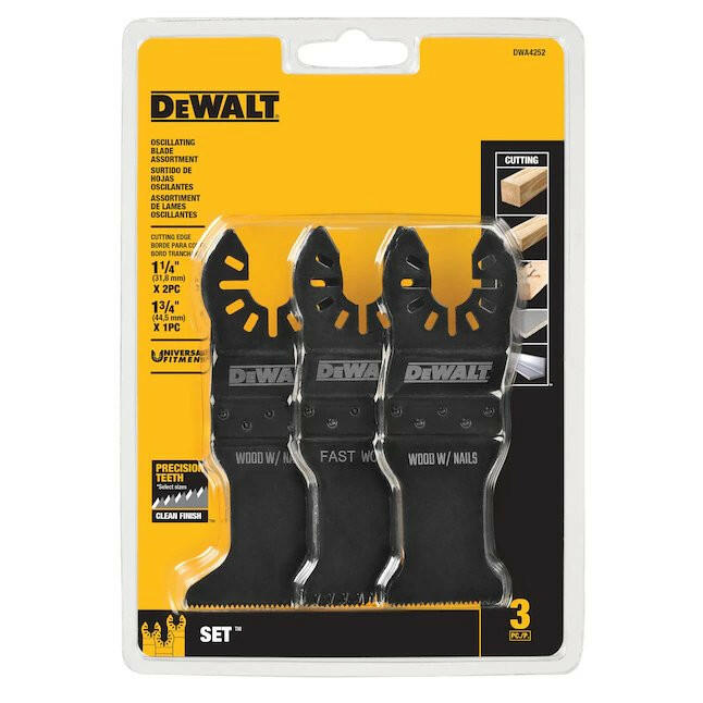 DeWalt 3-teiliges oszillierendes Allzweck-Schneidset