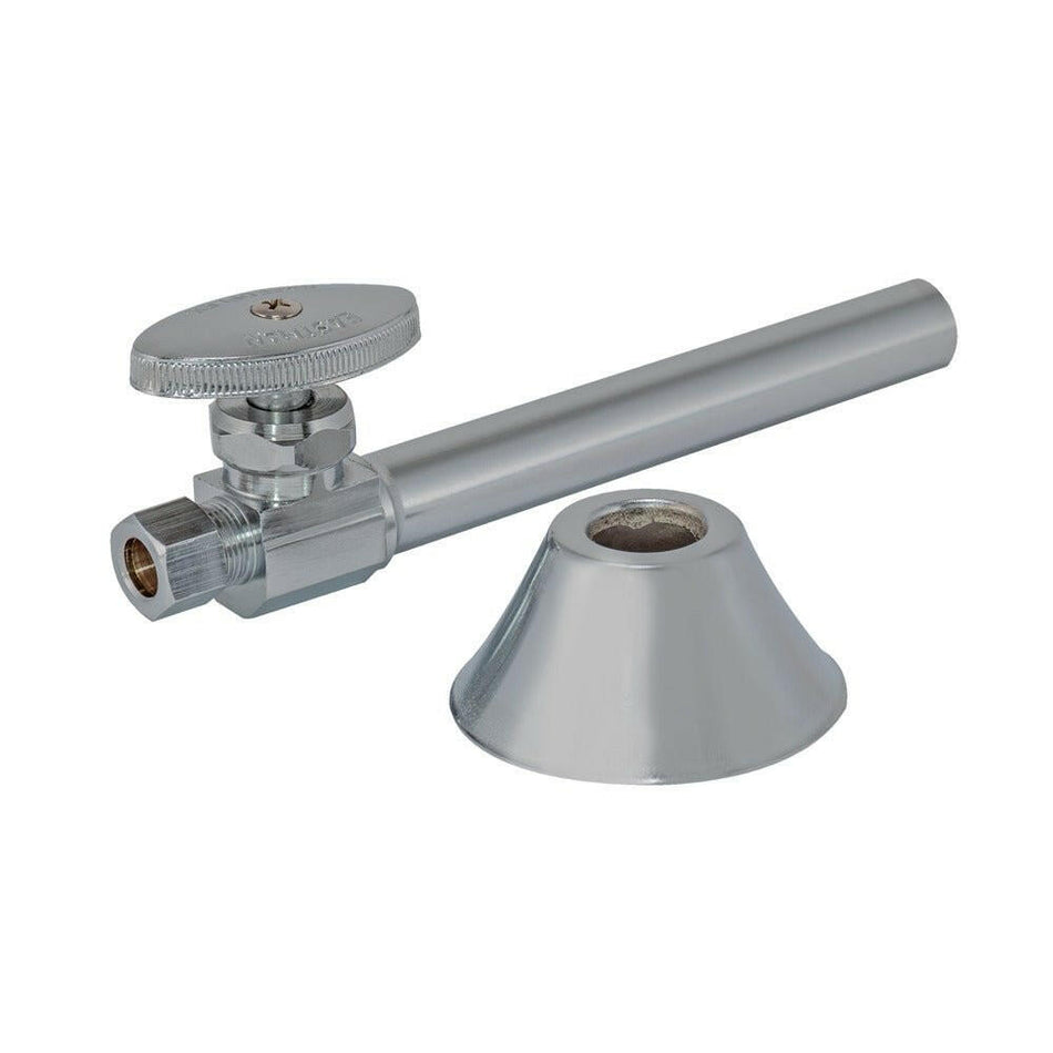 Válvula de cierre de múltiples vueltas Eastman con extensión – 1/2 pulg. nom. para soldar x 3/8 pulg. DE compresión