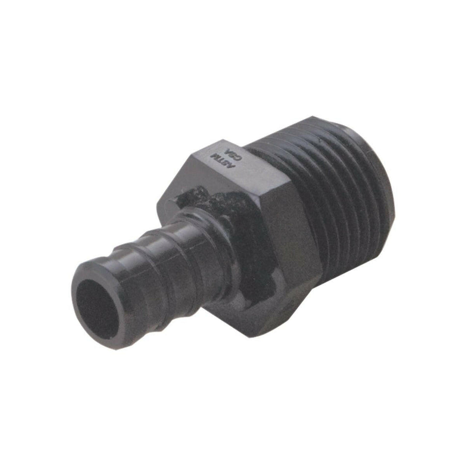 Eastman PEX-Kunststoff-Steckeradapter – 3/4 Zoll PEX x 1/2 Zoll MIP