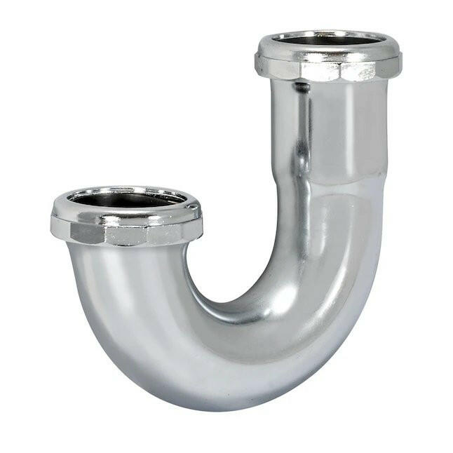 Eastman Sifón para fregadero de latón de 1-1/2 pulgadas con curva en J