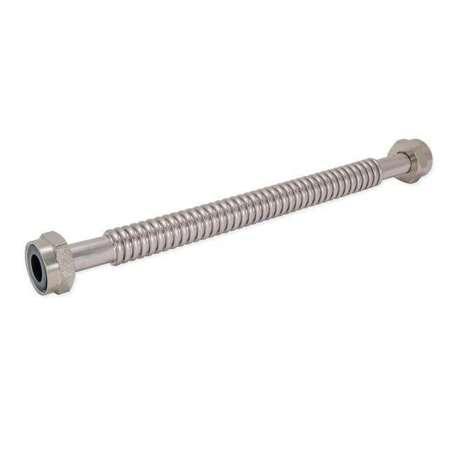 Eastman 1 pulg. FIP x 1 pulg. Conector de ablandador de agua corrugado de acero inoxidable FIP (24 pulgadas de largo)