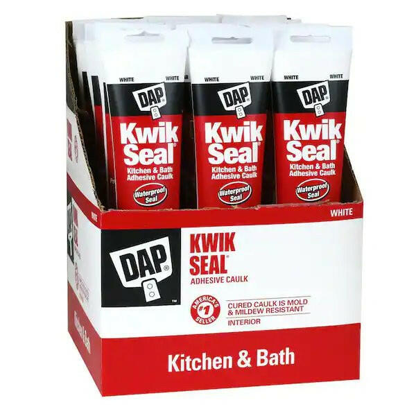 Masilla adhesiva DAP 18001 Kwik Seal (blanca, 5.5 oz)