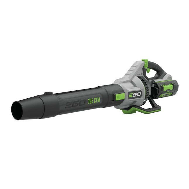 EGO POWER+ 56 voltios 765-CFM 200-MPH Soplador de hojas eléctrico inalámbrico de mano sin escobillas 5 Ah (batería y cargador incluidos)