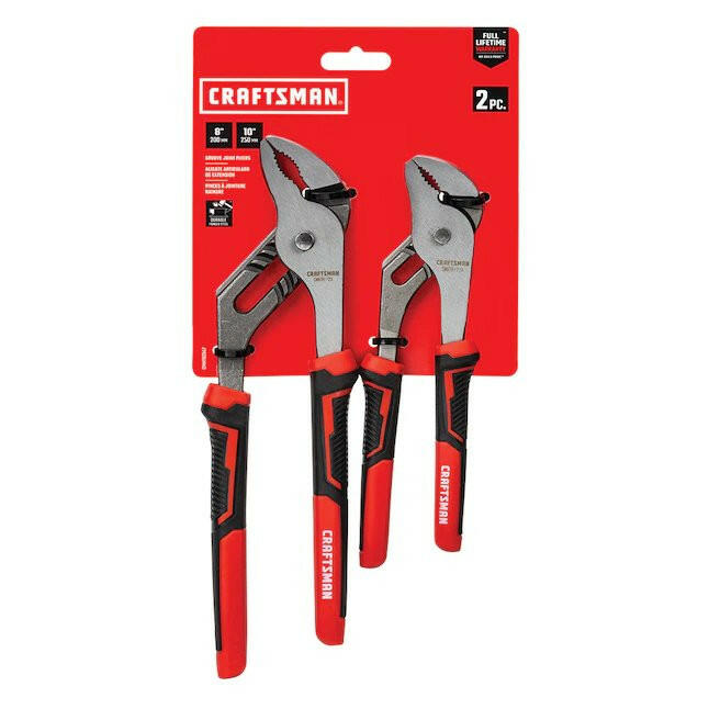 CRAFTSMAN Juego de 2 alicates para lengüeta y ranura