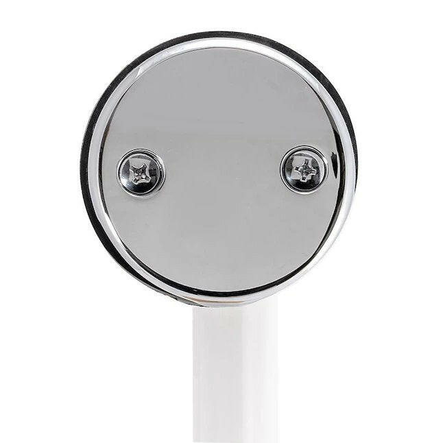 Eastman Tip-Toe Two-Hole Bath Waste Kit – Plastic Tubular with Chrome Trim