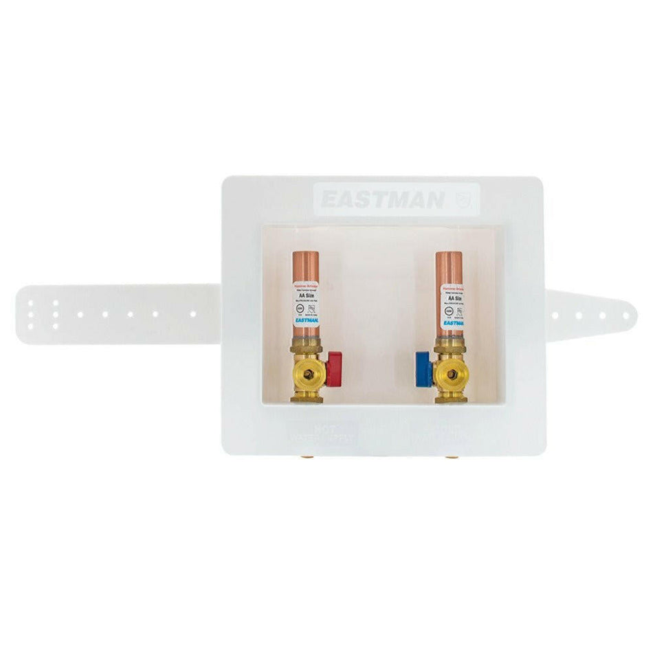 Eastman Center Drain Lavadora Caja de salida con pararrayos - 1/2 pulg. Crimp PEX
