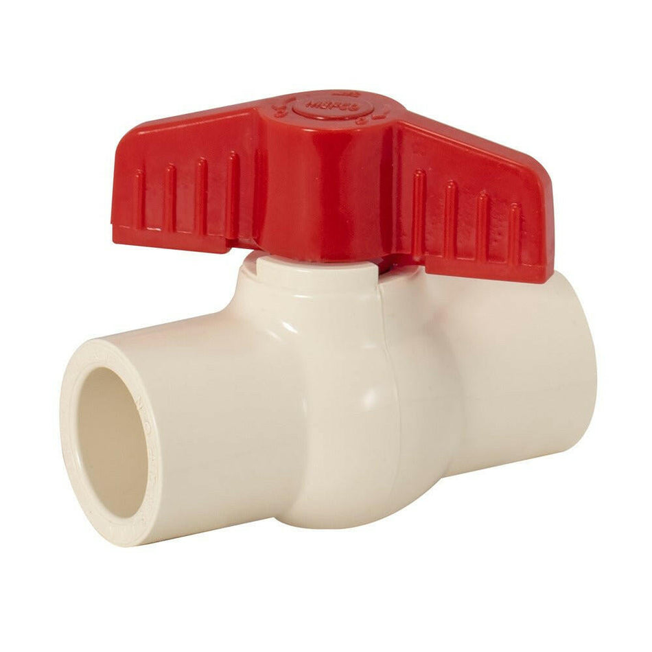 Válvula de bola de puerto completo de CPVC deslizante de 3/4 pulg. Eastman