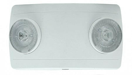 Exitronix LED Emergency Lighting Unit 3.6V 2X2W LED Emergency Lamps Wide Lens 2 Nickel Cadmium Battery White Enclosure Dual 120/277V (LED-52-WH)