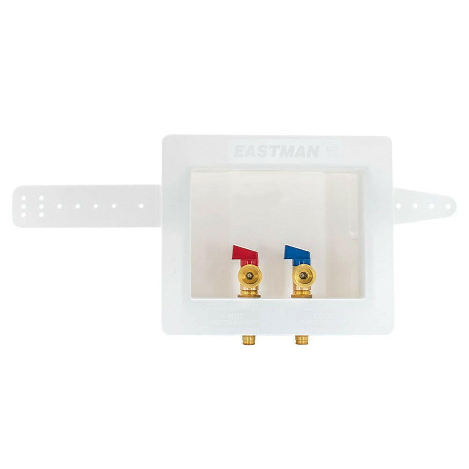 Eastman Dual Drain Lavadora Caja de salida - 1/2 pulg. Expansión PEX