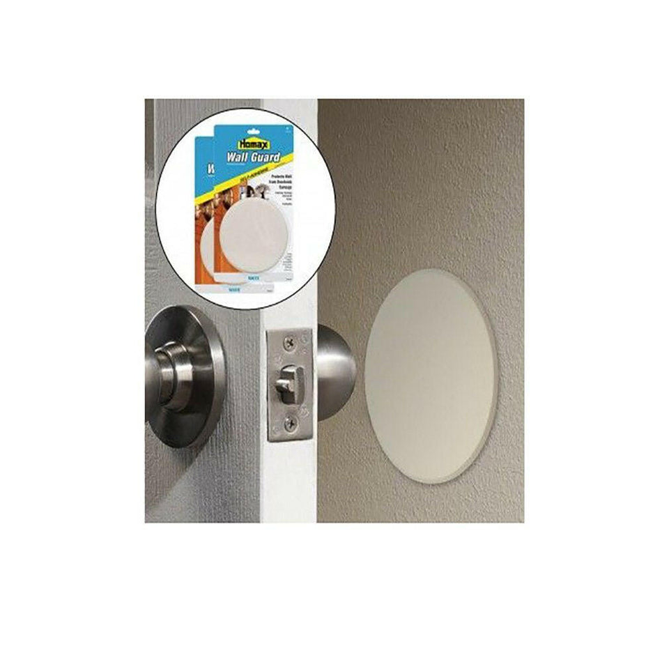 Parche de pared Homax Wall Guard, parachoques de hardware, blanco, 5 pulgadas de diámetro