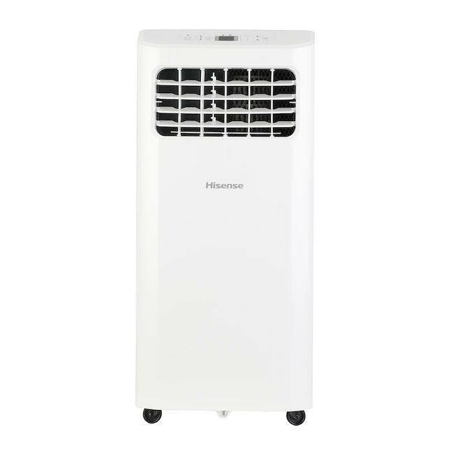Aire acondicionado portátil Hisense de 5000 BTU, con ventilación, 115 voltios, color blanco, para enfriar áreas de menos de 299 pies cuadrados