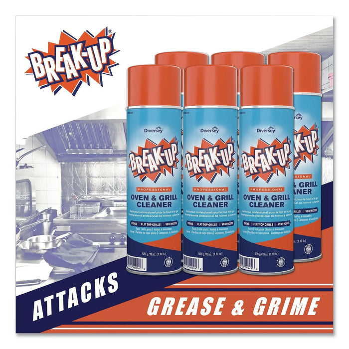 Diversey  Break-Up Limpiador Profesional para Hornos y Parrillas Aerosol en Spray de Uso Rudo (19oz)