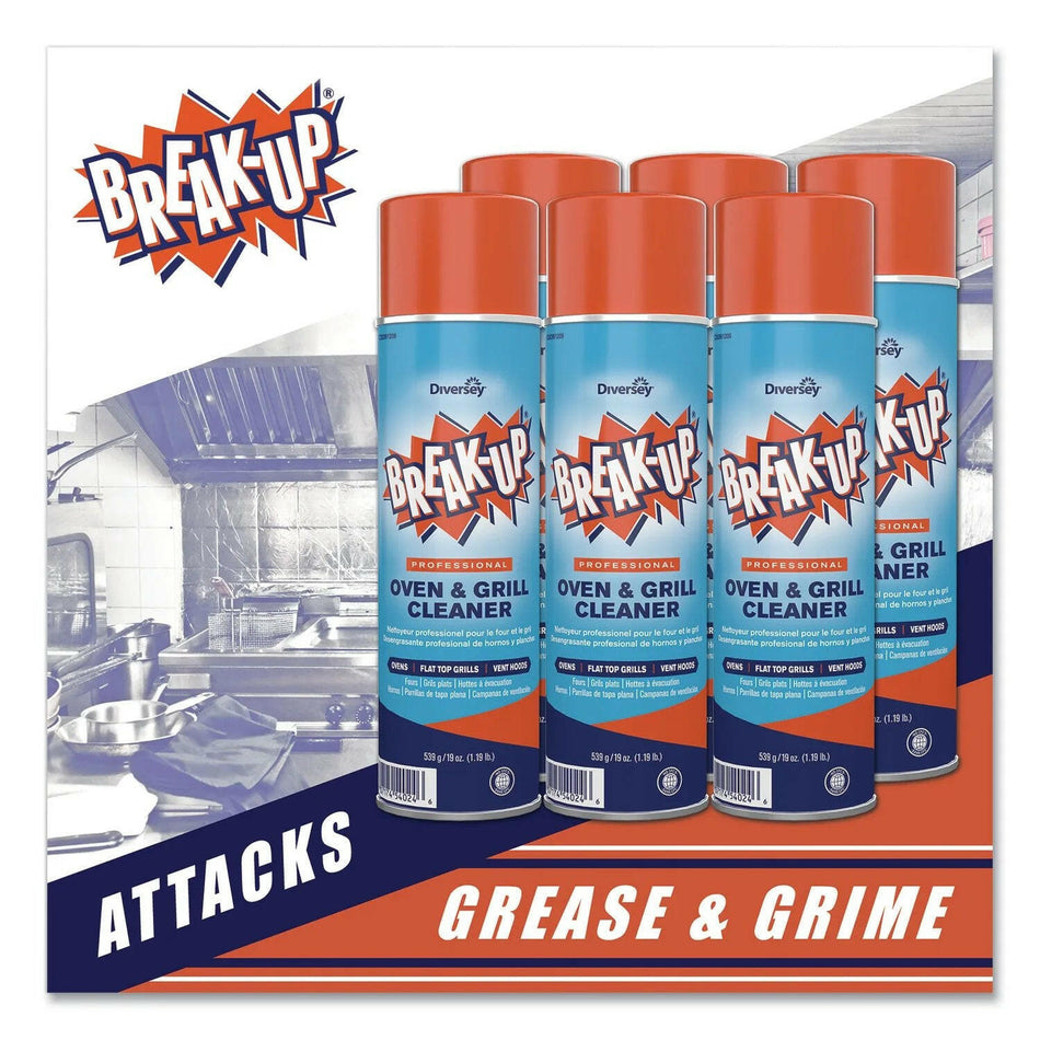 Diversey  Break-Up Professional Oven & Grill Cleaner Heavy Duty Spray Aerosol (19oz)